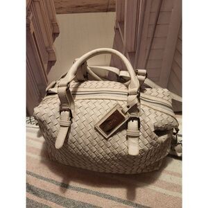 Vintage WDNY cream bag with og bag charm